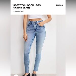 Good American Good Legs Jeans GL014T Indigo390 Size 0/25 Inseam 29"